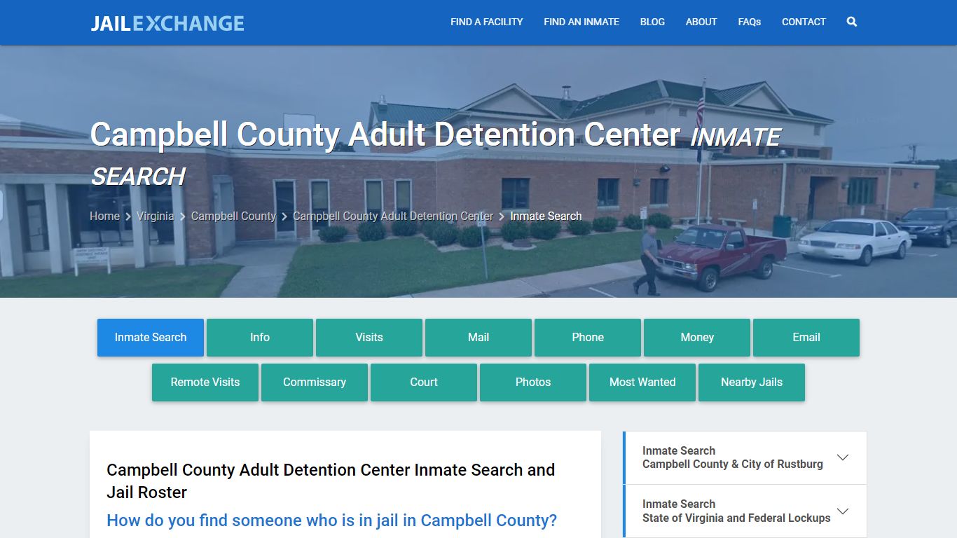 Campbell County Adult Detention Center Inmate Search